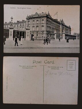 10/$25 Vintage Unused Buckingham Palace London Photo Postcard